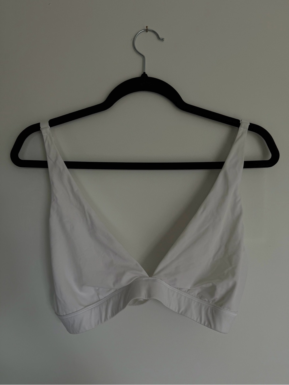Lululemon Wundermost Ultra-Soft Nulu Triangle Bralette White | Size 12